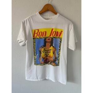 Junk Food Bon Jovi Slippery When Wet Unisex T Shirt Size Small